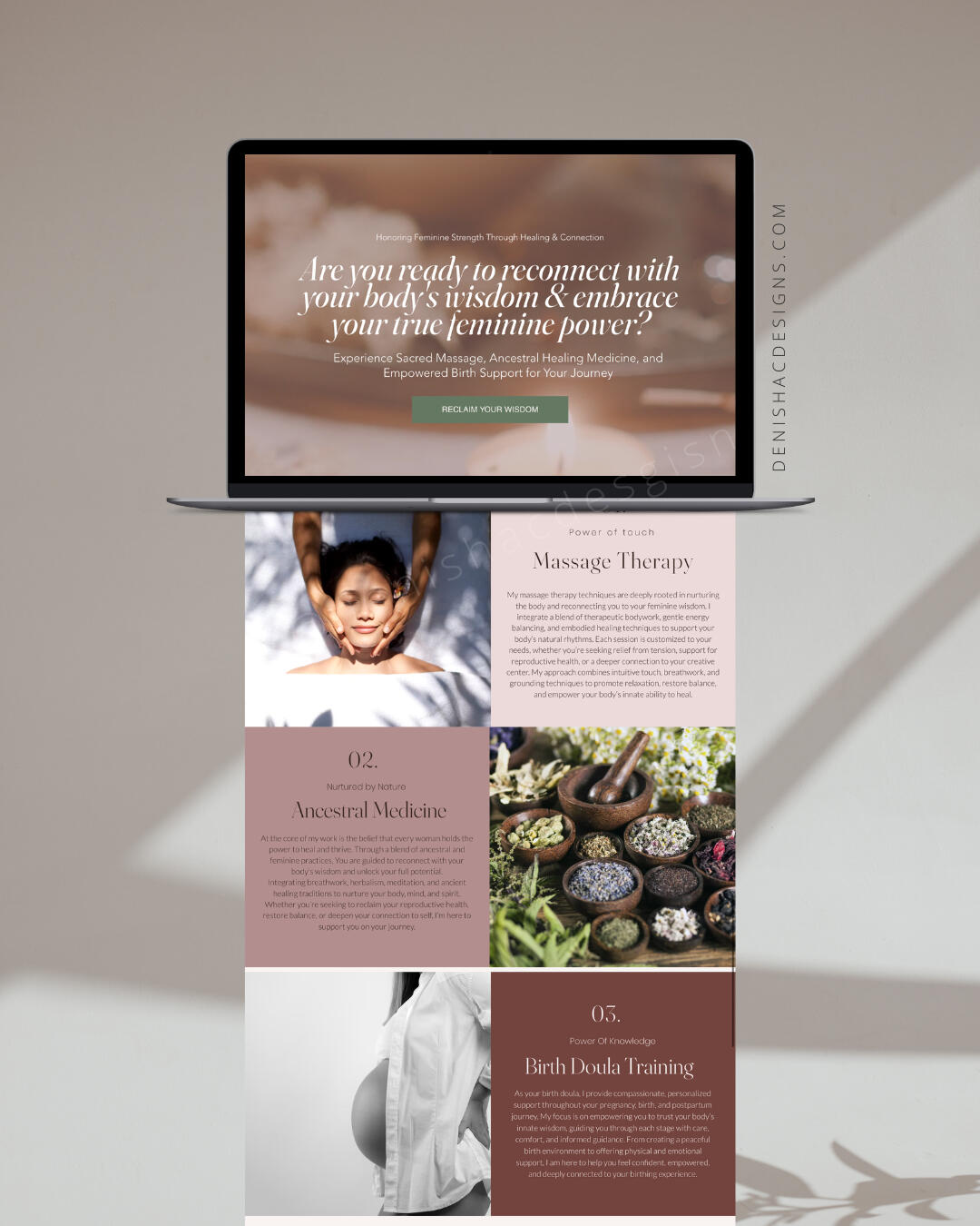 WILDHEART WELLNESS Holistic Wellness Practice Repositioned to better reflect her work and client experience